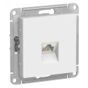 ATLASDESIGN РОЗЕТКА компьютерная RJ45, кат. 6A, механизм, БЕЛЫЙ Systeme Electric ATN000186