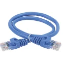 Шнур коммутационный кат.5Е UTP 0,5м синий GENERICA PC03-C5EU-05M-G