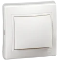KVARTA Выключ. 1-кл. 10А IP44 ВС10-1-0-КБ-44 бел. IEK KV-V10-10-44-K01