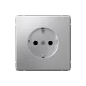 ARTGALLERY РОЗЕТКА с заземлением со шторками, 16А, механизм, АЛЮМИНИЙ Systeme Electric GAL000345