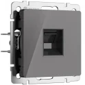 Розетка Ethernet RJ-45 (графит акрил) W1181044 Werkel a064095