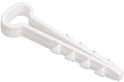 Дюбель-хомут прямоугольный 12х6 белый (100 шт) РосДюбель 15-0455