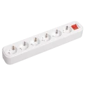 Розетка переносная разб. с выкл. К06В 6 мест CLASSIC IEK KYP11-16-06-00-ZK