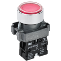 Кнопка LA167-BAF42 d=22мм 1р красная IEK BBT20-BAF42-2-22-67-K04
