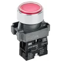 Кнопка LA167-BAF42 d=22мм 1р красная IEK BBT20-BAF42-2-22-67-K04
