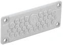 TITAN Ввод кабельный мембр. 35 отв. d=7-32мм IP65 серый IEK TI-00D-MC-035-65