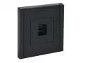 FORTE&PIANO Розетка компьютерная RJ45 кат.5E FP132 черный IEK FP-K10-1-K02