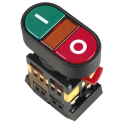 Кнопка APВВ-22N "I-O" d22мм неон/240В 1з+1р IEK BBD10-APBB-K51