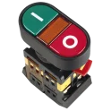 Кнопка APВВ-22N "I-O" d22мм неон/240В 1з+1р IEK BBD10-APBB-K51