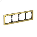 ARTGALLERY PURE 4-постовая РАМКА, МЕТАЛЛ ЗОЛОТО Systeme Electric GAL312404
