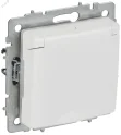 BRITE Розетка 1-местная с заземлением с защитными шторками и крышкой 16А IP44 РСбш10-3-44-БрАБ аркти