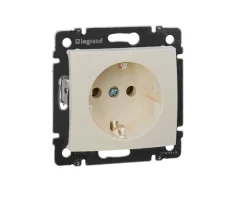 Розетка СП 1-м c з/к механизм (сл. кость) Valena Legrand 774320