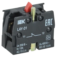 Контактный блок 1р для серии LAY5 IEK BDK11