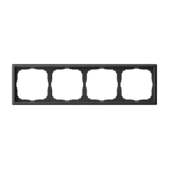 ARTGALLERY 4-постовая РАМКА, универсальная, БАЗАЛЬТ Systeme Electric GAL001404