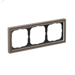 ARTGALLERY PURE 3-постовая РАМКА, ОРГАНИЧЕСКОЕ СТЕКЛО МОККО Systeme Electric GAL320603
