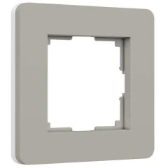 Рамка на 1 пост Split (дымчатый/белый, soft-touch)/W0013067 Werkel a067259