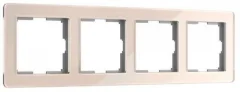 Рамка на 4 поста Acrylic айвори W0042743 Werkel a062134