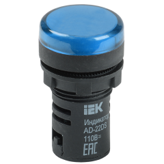 Лампа AD22DS(LED)матрица d22мм синий 230В IEK BLS10-ADDS-230-K07