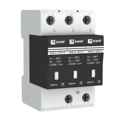 Ограничитель импульсных напряжений ОПВ-D/3P In 5кА 275В с сигн. PROxima EKF opv-d3