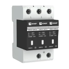 Ограничитель импульсных напряжений ОПВ-D/3P In 5кА 275В с сигн. PROxima EKF opv-d3