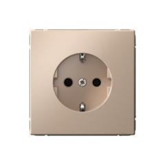ARTGALLERY РОЗЕТКА с заземлением со шторками, 16А, механизм, ПЕСОЧНЫЙ Systeme Electric GAL001245