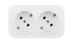 Розетка двойная Quteo с заземлением белая Legrand 782233