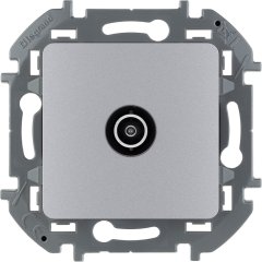 Розетка TV - проходная - 14 дБ - 5-862 мГц - INSPIRIA - алюминий Legrand 673862