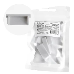 Заглушка без отверстия для профиля CAB252, LD384 (комплект 4шт) FERON Feron 48259