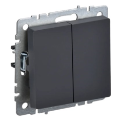 BRITE Выключ. 2-кл. прох. 10А ВС10-2-6-БрГ граф. IEK BR-V22-0-10-K53