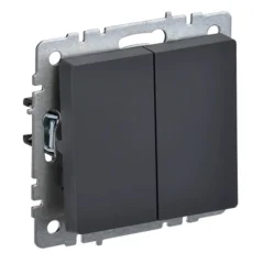 BRITE Выключ. 2-кл. прох. 10А ВС10-2-6-БрГ граф. IEK BR-V22-0-10-K53