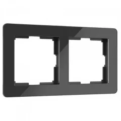 Рамка на 2 поста Acrylic черный W0022708 Werkel a059317