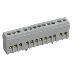 Шина L "фаза" в корп изол на DIN-рейку ШНИ-6х9-10-К-Ср IEK YNN10-69-10KD-K02