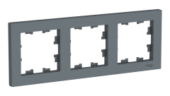 ATLASDESIGN 3-постовая РАМКА, универсальная, ГРИФЕЛЬ Systeme Electric ATN000703
