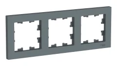 ATLASDESIGN 3-постовая РАМКА, универсальная, ГРИФЕЛЬ Systeme Electric ATN000703