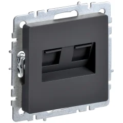 BRITE Роз. комп. 2-ая RJ45 кат.5E РК10-2-БрГ граф. IEK BR-K20-1-K53