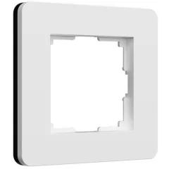 Рамка на 1 пост Split (белый/черный, soft-touch/W0013068 Werkel a067988