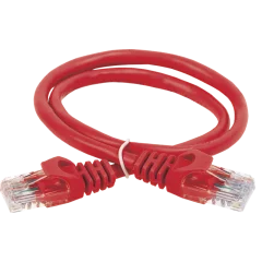 Шнур коммутационный кат.5Е UTP 3м красный GENERICA PC04-C5EU-3M-G
