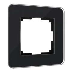 Рамка на 1 пост Elite (черный, стекло) W0012448 Werkel a063819