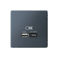 ARTGALLERY USB РОЗЕТКА A + тип-C 45Вт высокоскор.заряд. QC, PD, механизм, ГРИФЕЛЬ G Systeme Electric