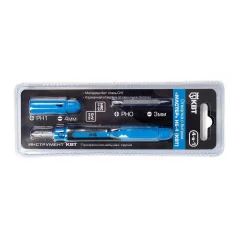 Набор отвертка с битами НБ-4 серия МАСТЕР КВТ 78697