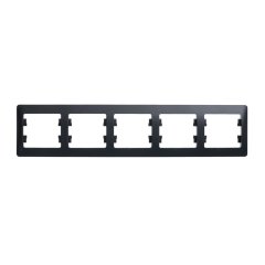 Glossa Антрацит Рамка 5-ая, горизонтальная Systeme Electric GSL000705