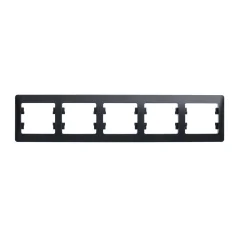 Glossa Антрацит Рамка 5-ая, горизонтальная Systeme Electric GSL000705