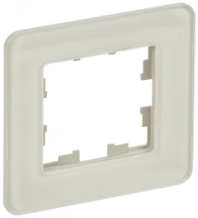 BRITE Рамка 1-мест. РУ-1-2-Бр стекло песчаный RE IEK BR-M12-G-41-K98