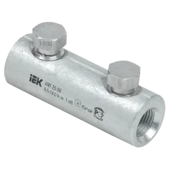 Алюминиевая механическая гильза со срывными болтами АМГ 25-50 до 1 кВ IEK UZA-29-S25-S50-1