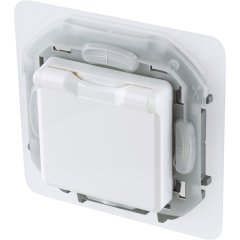 Розетка с заземлением IP44 - Inspiria - со шторками с защитной крышкой 16А 250В винтовые заж Legrand