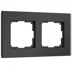 Рамка на 2 поста Senso (черный, стекло soft-touch) W0023108 Werkel a064573