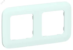 FLITE ARTISTIC Рамка 2-местная РУ-2-А-ФлХЛ холодный лед IEK FI-M22-31-20-K94