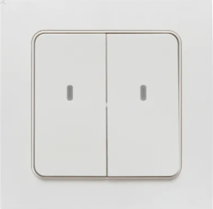 Умный беспроводной выключатель Стокгольм 2-кл. белый Zigbee Сonnect EKF RCV-ST2-WS-ZB