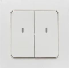 Умный беспроводной выключатель Стокгольм 2-кл. белый Zigbee Сonnect EKF RCV-ST2-WS-ZB