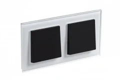 ATLASDESIGN NATURE 2-постовая РАМКА, ОРГАНИЧЕСКОЕ СТЕКЛО БЕЛЫЙ Systeme Electric ATN320102